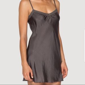 Johnny Was Beautiful Silk Slip With Lace Trim